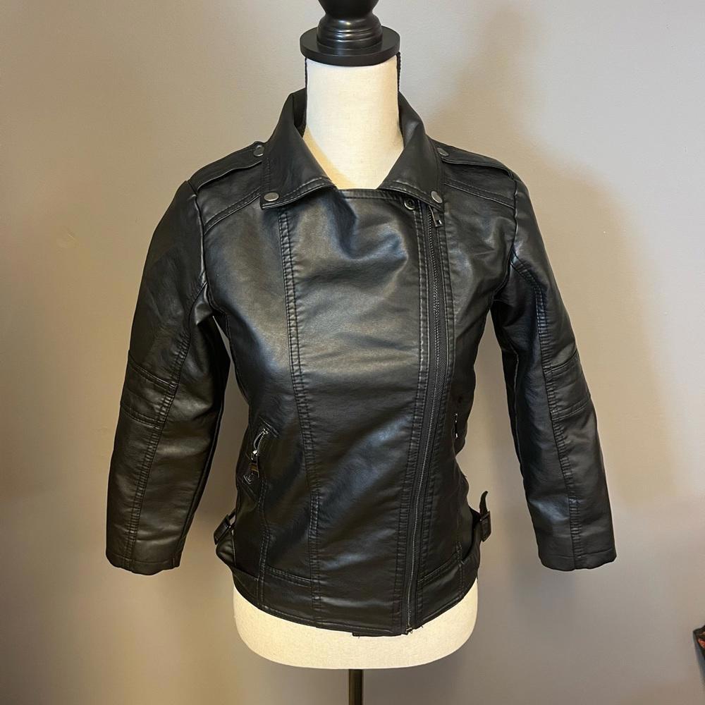 LJYH pleather leather jacket 11-12 years